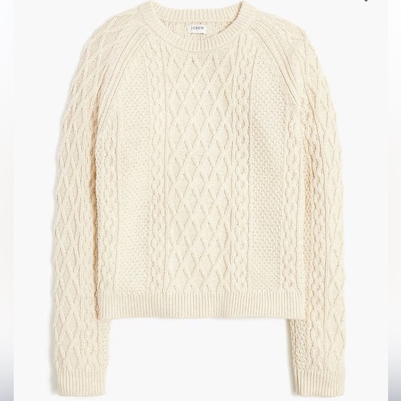 J CREW Cable Crewneck Sweater Coastal Classic Fisherman Size XXS - Picture 10 of 10